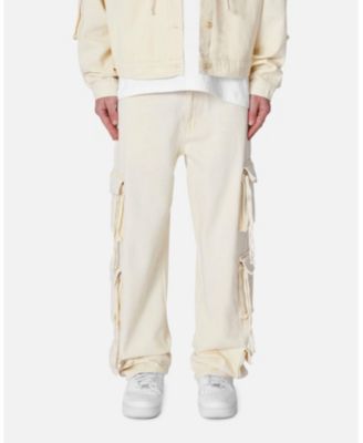 Мужские брюки-карго из матовой саржи mnml, Свободный крой, Множество карманов, Регулируемая талия, Прочная ткань, Уличный стиль