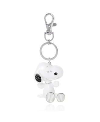 Брелок для ключей Peanuts Snoopy, серебристая эмалированная сумка-шарм silver