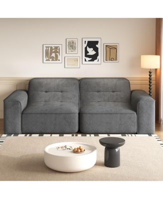 Streamdale Furniture 83,6-дюймовый модульный 3-местный диван с тафтинговым дизайном и сверкающим шениллом