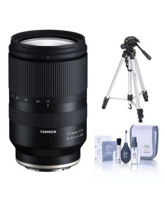 Объектив Tamron 17–70 мм f/2.8 для Fujifilm X, штатив, черный