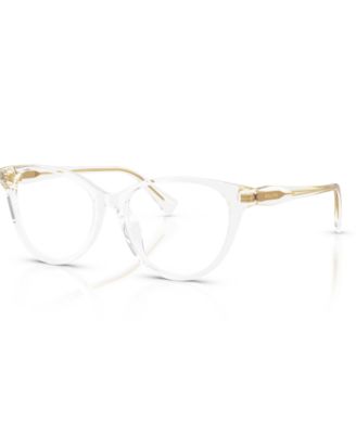 Пластиковые очки Ralph Woman Cat Eye RA7198U цвета слоновой кости/кремовый