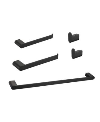 Набор аксессуаров для ванной комнаты RAINSKEN из 5 предметов - Набор аксессуаров из нержавеющей стали, Вешалка для полотенец, крючки для полотенец и вешалки для полотенцесушителей, Настенный монтаж