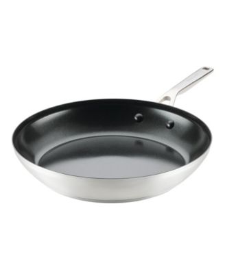 Керамическая сковорода с антипригарным покрытием KitchenAid Stainless Steel 12