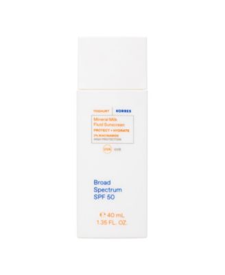 Жидкий солнцезащитный крем с минеральным молочком KORRES, SPF 50, 1,35 унции, без цвета