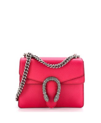Бывшая в употреблении сумка Gucci Mini Dionysus из кожи розового цвета