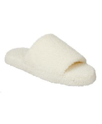 Фирменные женские тапочки-слипоны Joey Cozy из плюша Isotoner, белые