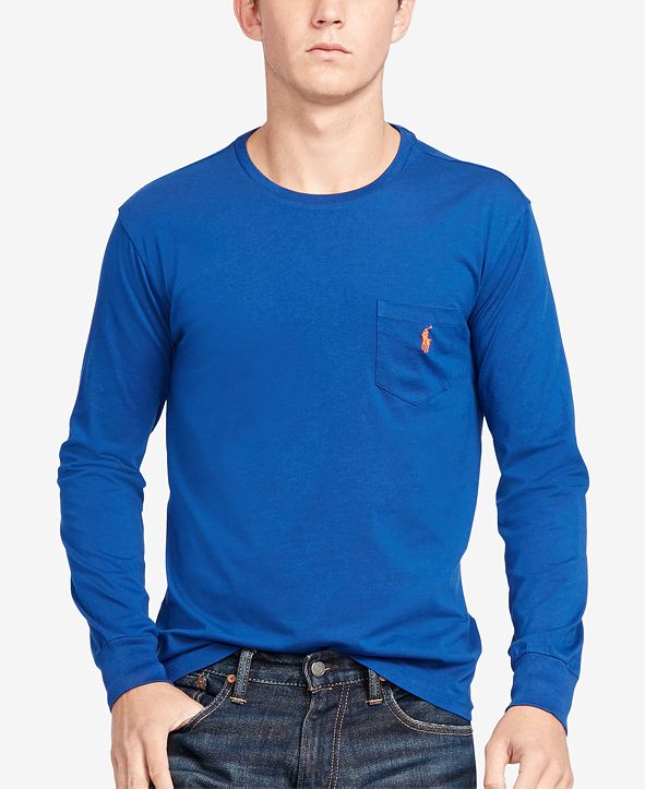 Polo Ralph Lauren Men's Long-Sleeve Pocket Cotton Shirt & Reviews - T ...