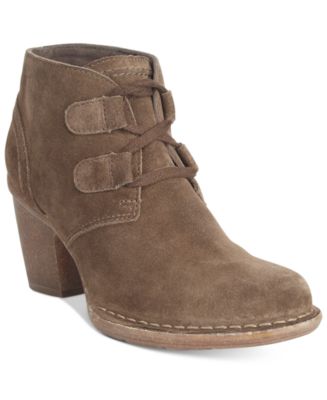 clarks lace booties shoes macy lyon carleta boots womens artisan macys