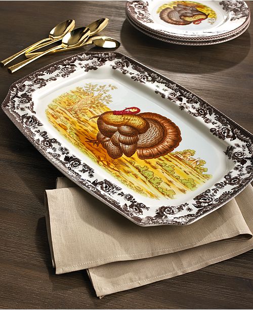 Spode Dinnerware Woodland Turkey Collection Reviews Dinnerware Dining Macy S