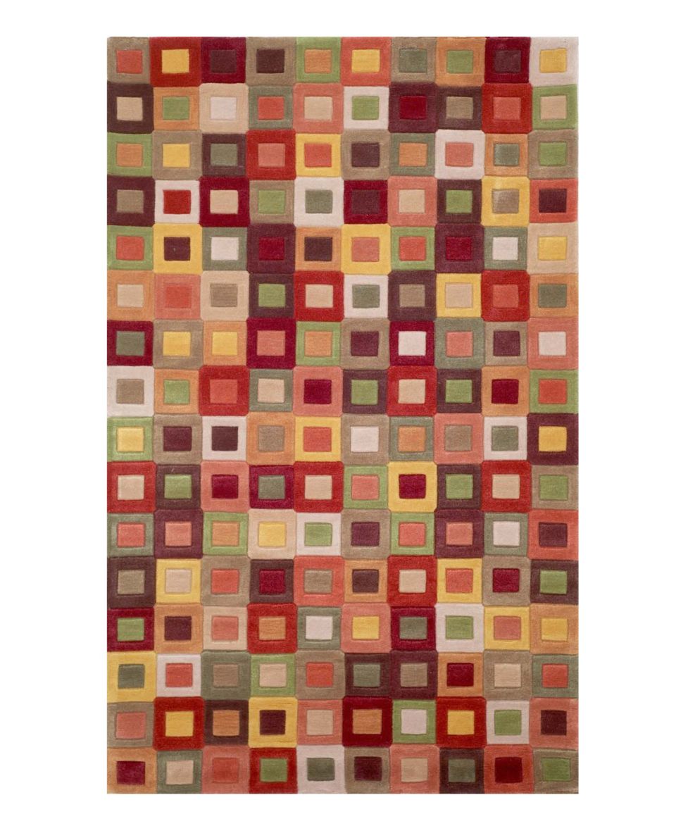 Liora Manné Area Rug, Amalfi 1966/27 Square In Square Autumn 76 x 9