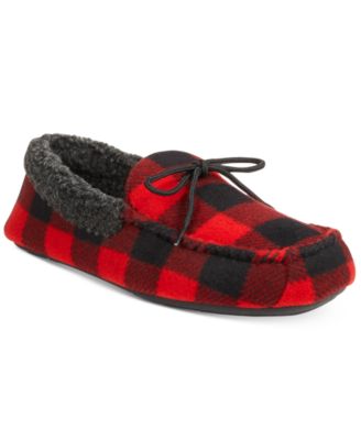 buffalo check slippers