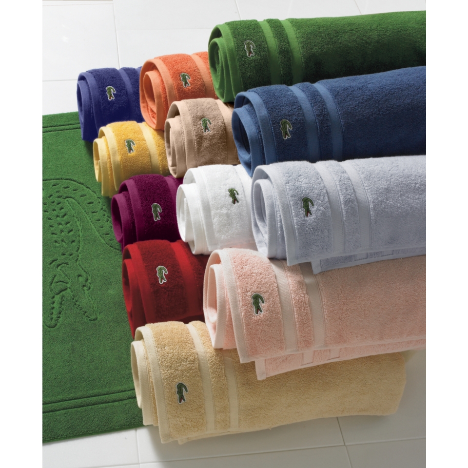 Lacoste Bath Towels, Crocodil 18 x 32 Hand Towel