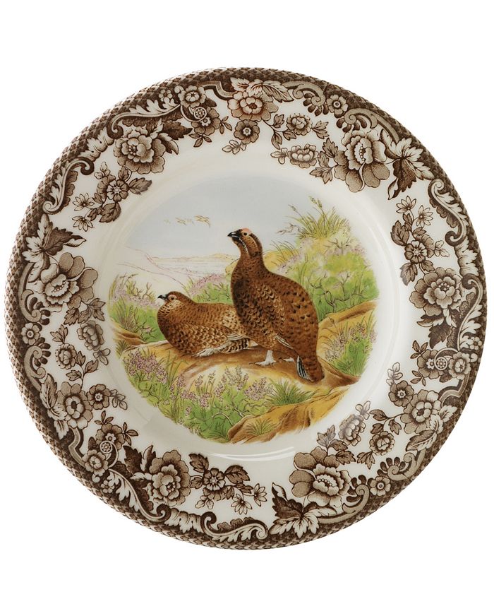 Spode "Woodland" Bird Canapé Plates, Set of 4 & Reviews Dinnerware