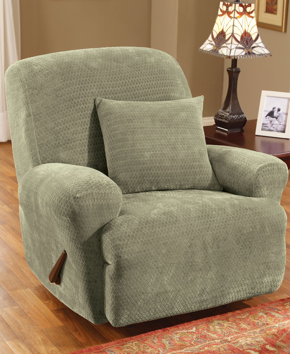 Sure Fit Slipcovers, Stretch Pinstripe Recliner Cover   Slipcovers