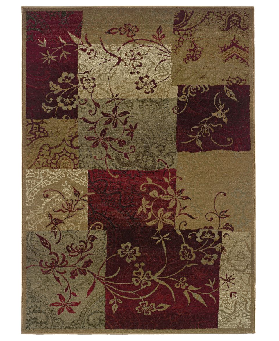 Sphinx Square Area Rug, Genesis 80X Patchwork Vines 8