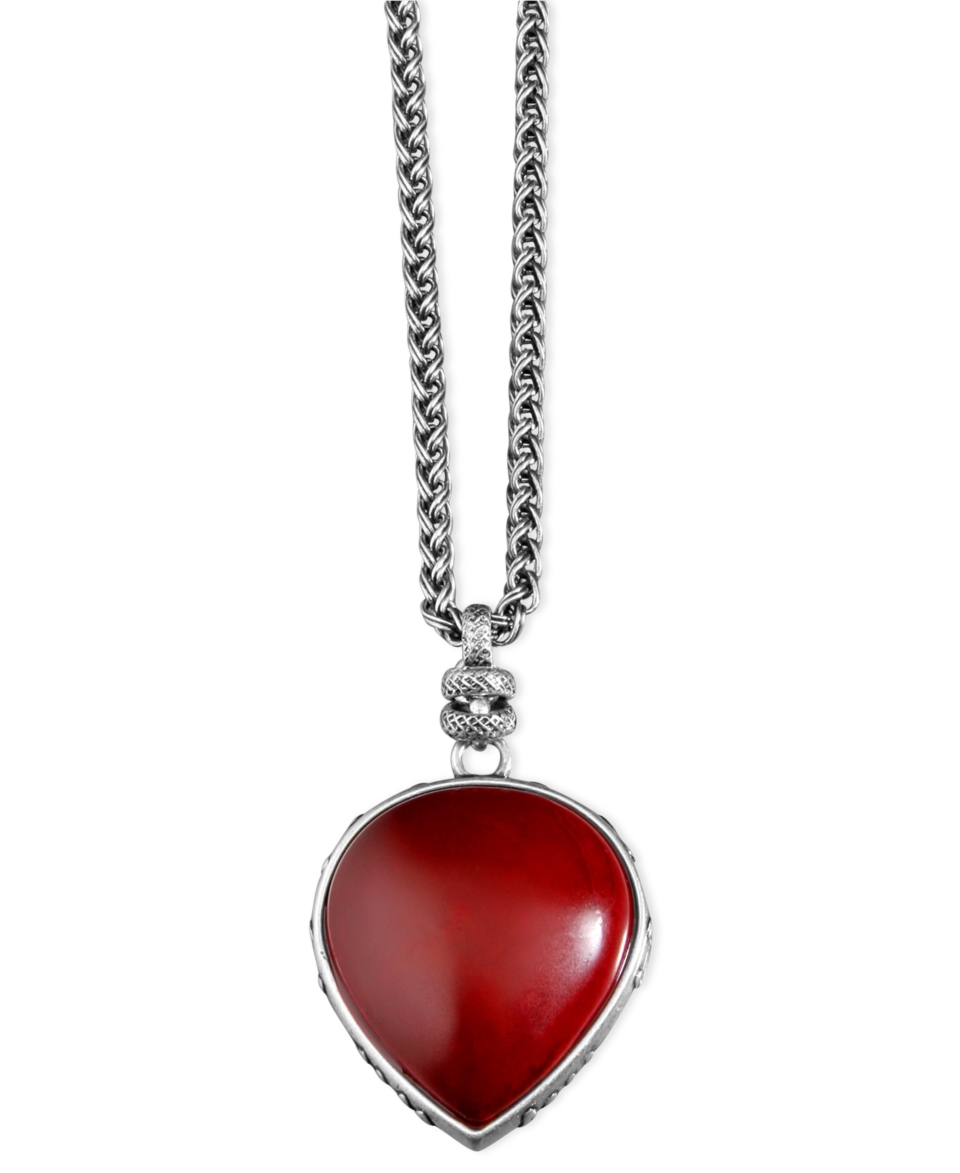 Lucky Brand Necklace, Red Pendant   Fashion Jewelry   Jewelry & Watches