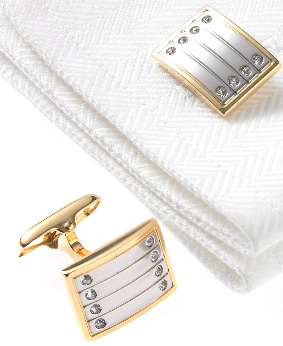 Donald J. Trump Cufflinks, Gold Grooved Cufflinks   Mens Belts