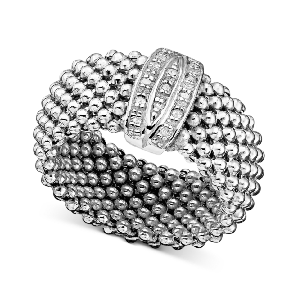 Sterling Silver Jewelry Collection, Diamond Mesh Jewelry Ensemble