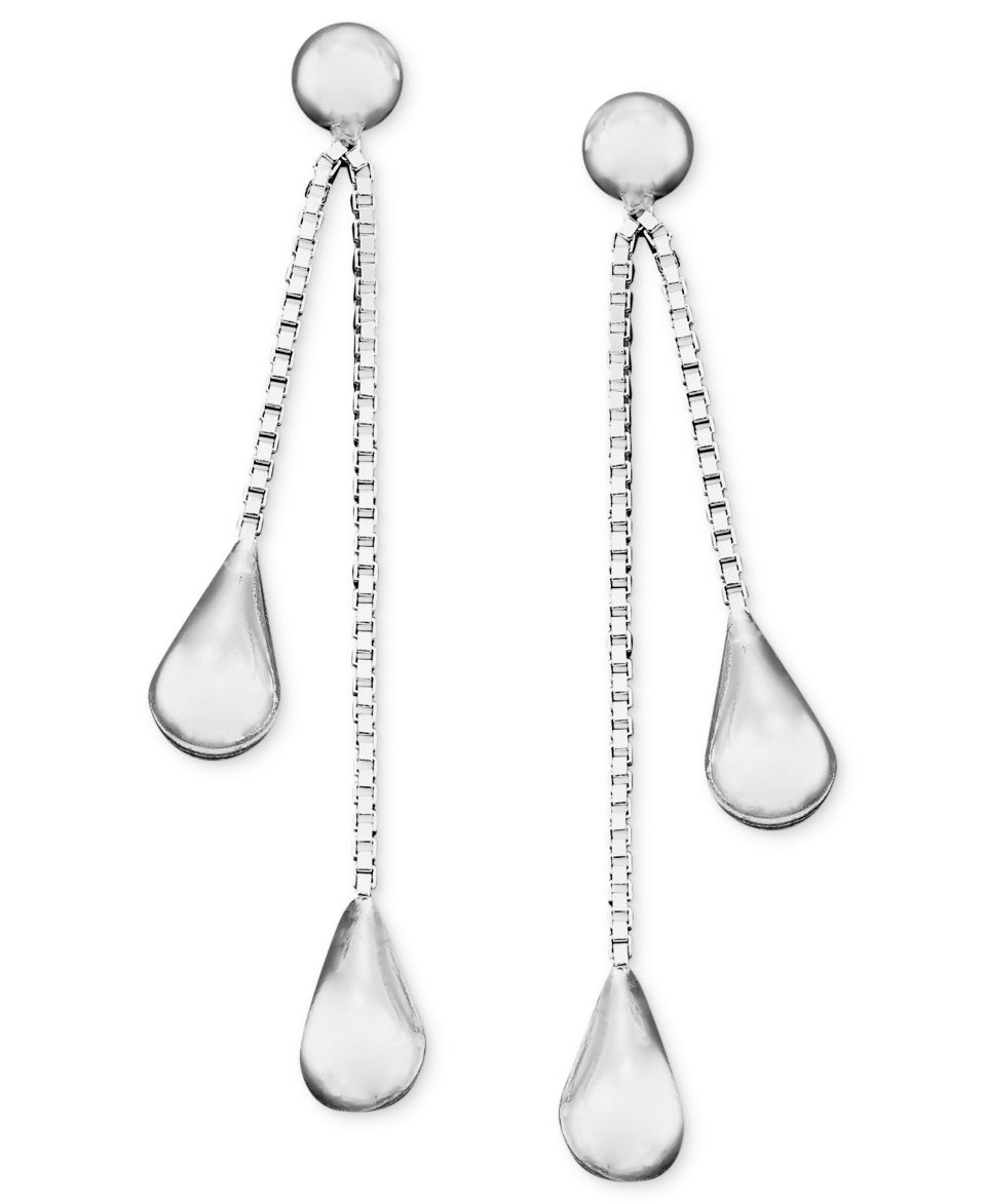 Giani Bernini Sterling Silver Earrings, Knotted Drop Earrings   FINE