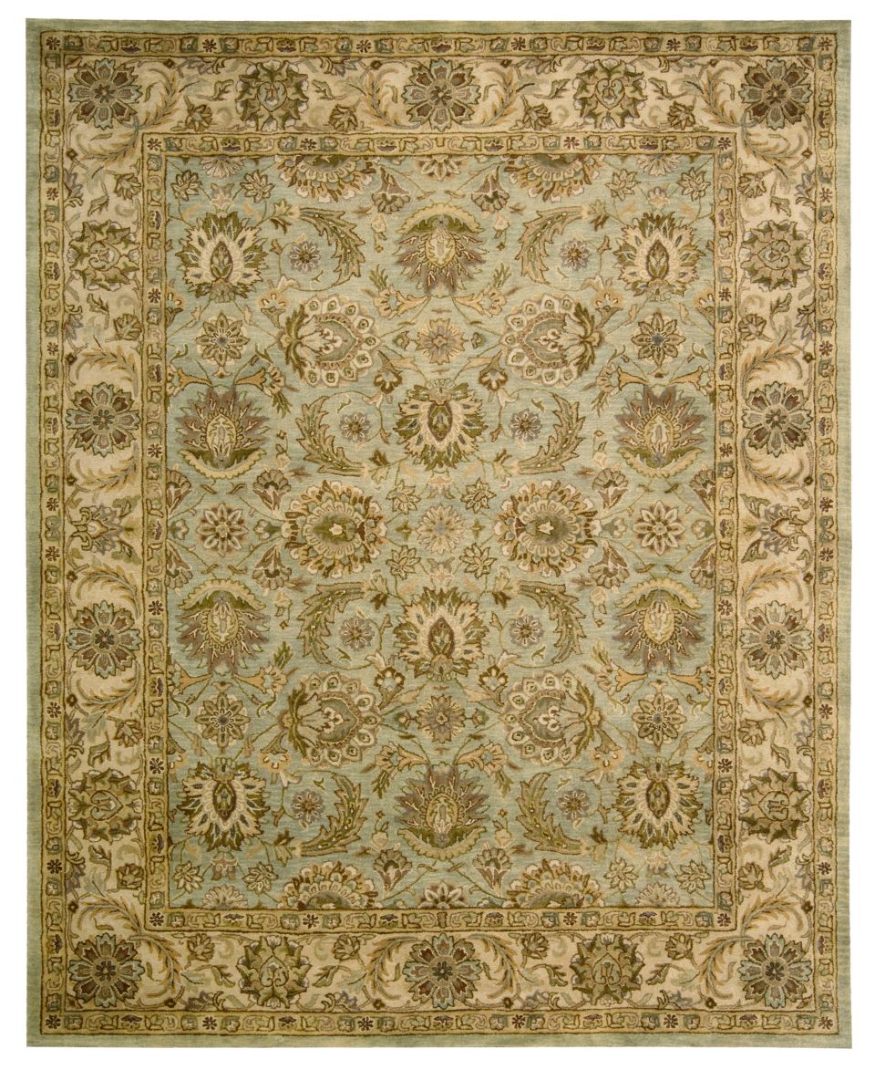 Nourison Area Rug, Jaipur JA34 Seafoam 7.9 x 9.9