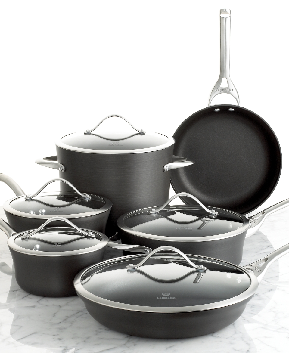 Calphalon Contemporary Nonstick Cookware, 11 Piece Set