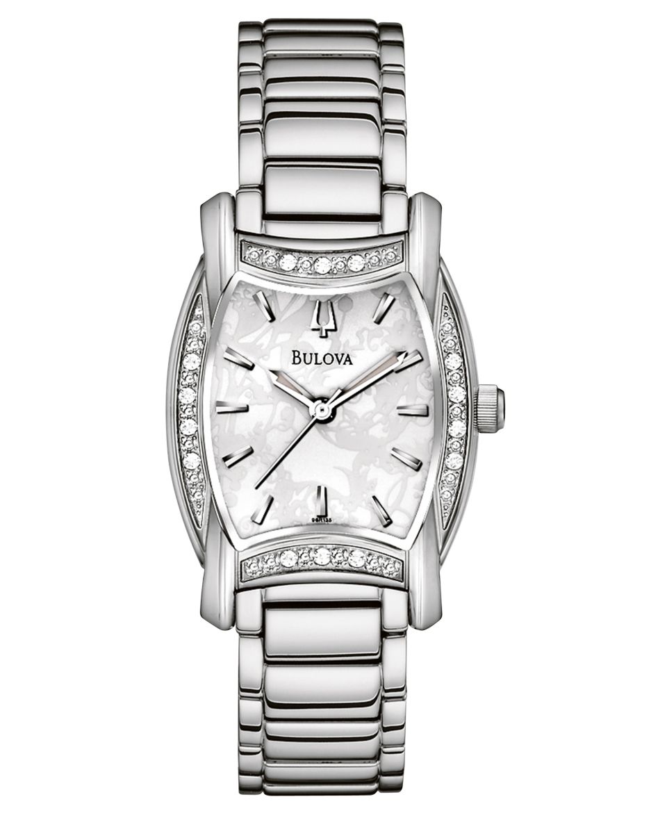 Bulova Watch, Womens Stainless Steel Bracelet 96R135