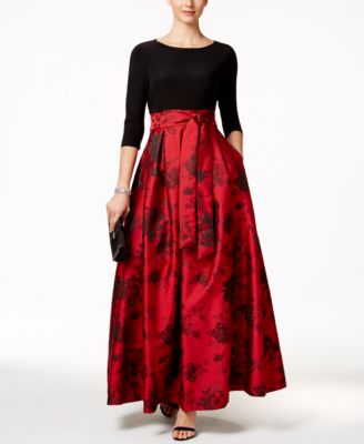 jessica howard floral print ball gown