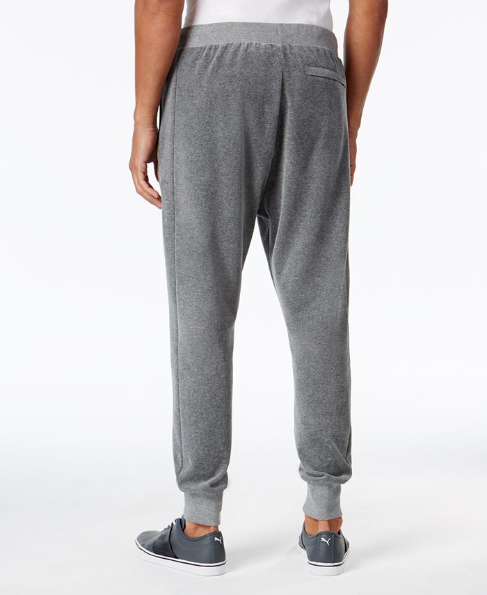 puma black velour pants