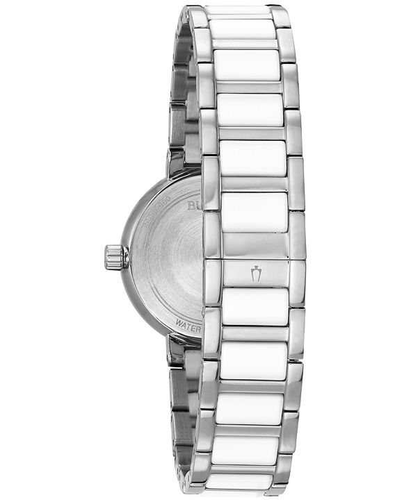 bulova white ceramic watch