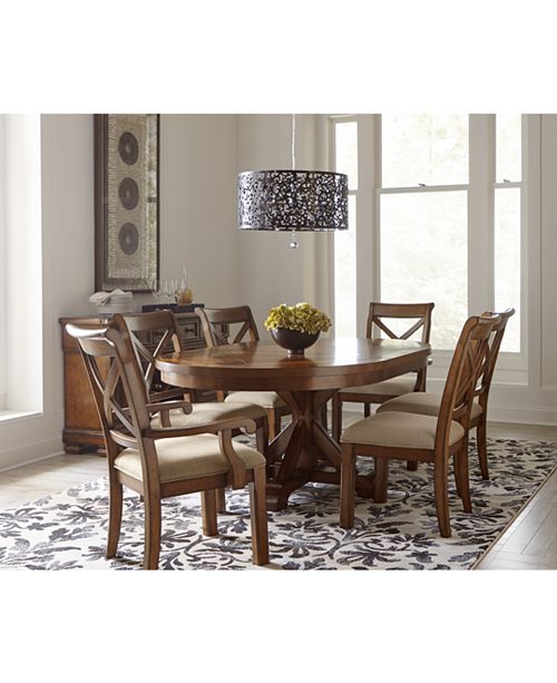 Furniture Closeout Mandara Round Dining Furniture Collection Reviews Furniture Macy S