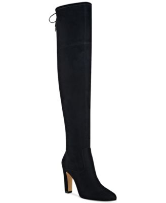 macy's black over the knee boots
