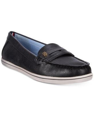 tommy hilfiger butter leather loafers