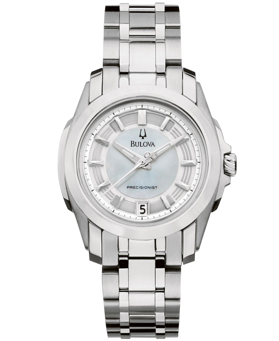 Bulova Watch, Womens Precisionist Stainless Steel Bracelet 31mm