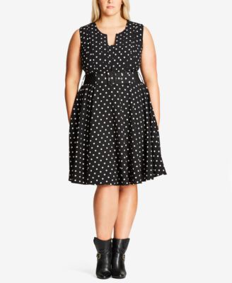 city chic polka dot dress