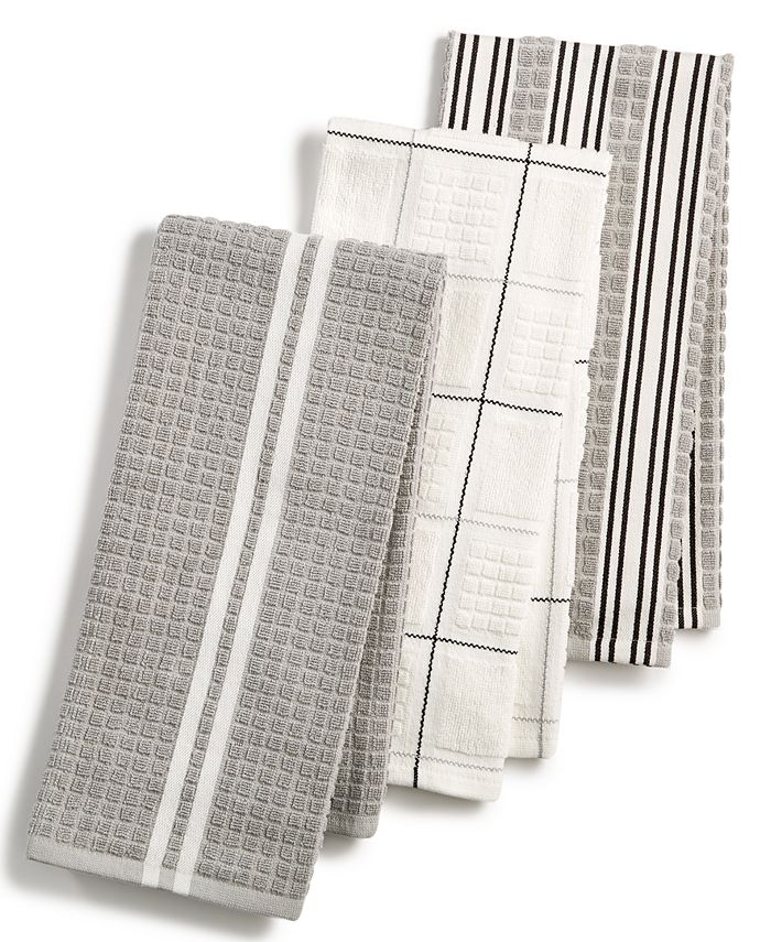 Martha Stewart Collection 3Pc. Terry Cloth Kitchen Towels, Created for