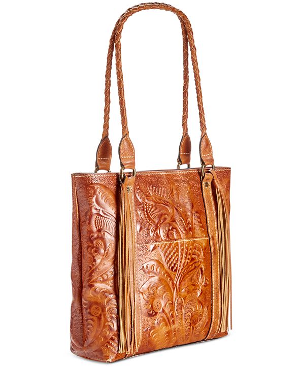 Patricia Nash Rena Burnished Tooled Leather Tote & Reviews Handbags
