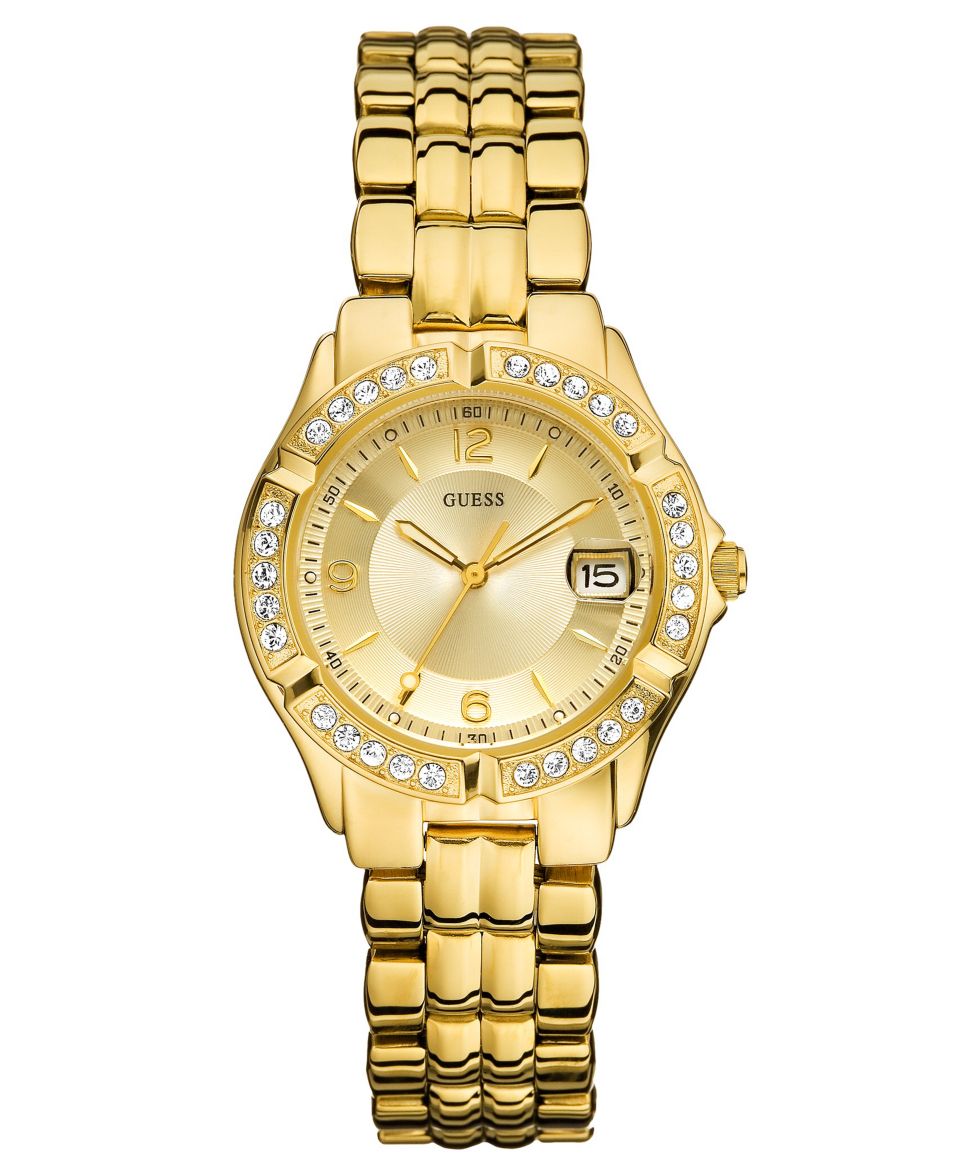 GUESS Watch, Womens Gold Tone Bracelet 39mm U11055L1   All Watches