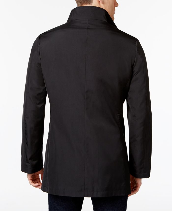 Calvin Klein Men's Slim Fit Black Solid Raincoat & Reviews Coats & Jackets Men Macy's