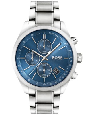 BOSS Hugo Boss Men's Chronograph Grand Prix Stainless Steel Bracelet Watch  44mm 1513478 \u0026 Reviews - All Fine Jewelry - Jewelry \u0026 Watches - Macy's