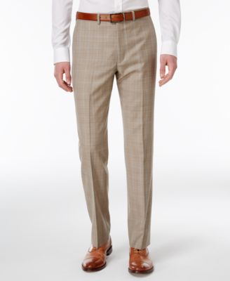 beige plaid pants mens