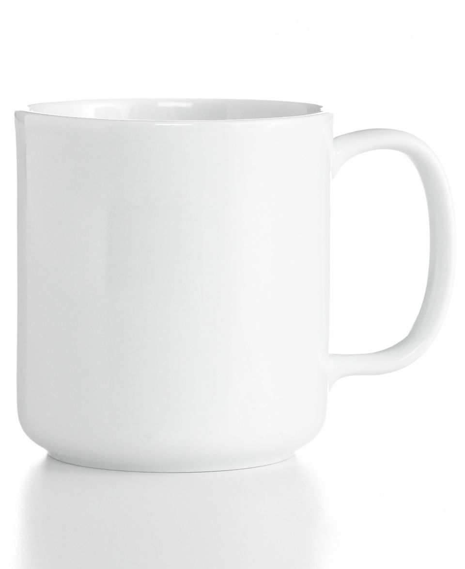 The Cellar Dinnerware, Whiteware Ruffle Mug   Casual Dinnerware