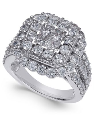 Diamond Cluster Ring (3 ct. t.w. 