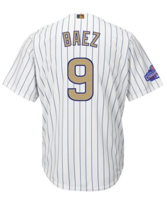 cubs world series jersey gold