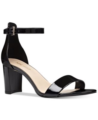 nine west women's pruce suede heeled sandal