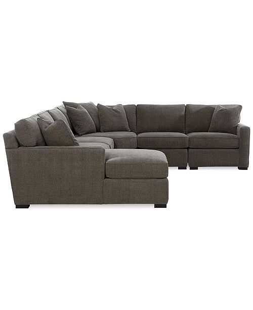 Furniture Radley 5 Piece Fabric Chaise Sectional Sofa Created For Macy S Reviews Furniture Macy S