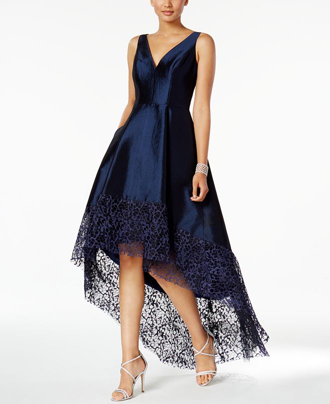 betsy and adam high low gown