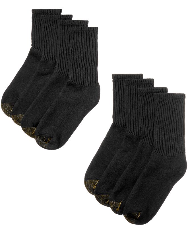 Download Gold Toe Men's 8 Pack Short Crew Socks & Reviews ...