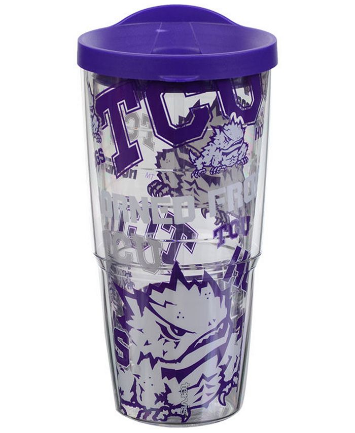 Tervis Tumbler TCU Horned Frogs 24oz All Over Colossal Wrap Tumbler