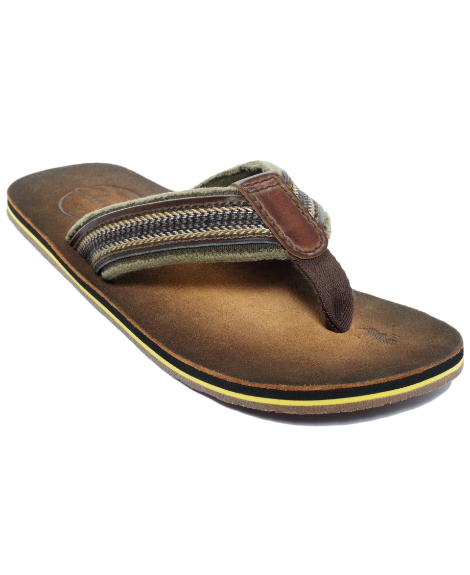 Clarks Sandals, Cayo Fabric Thong Sandals