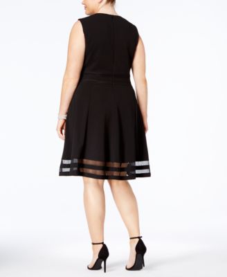 macy's calvin klein plus size dress